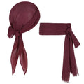 Pirate Costume Turban Set for Halloween Party Cosplay - 2 Pieces