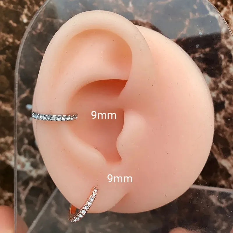 Septum Nose Ring Hoop Piercing Jewelry for Women - Small Cartilage Tragus Helix