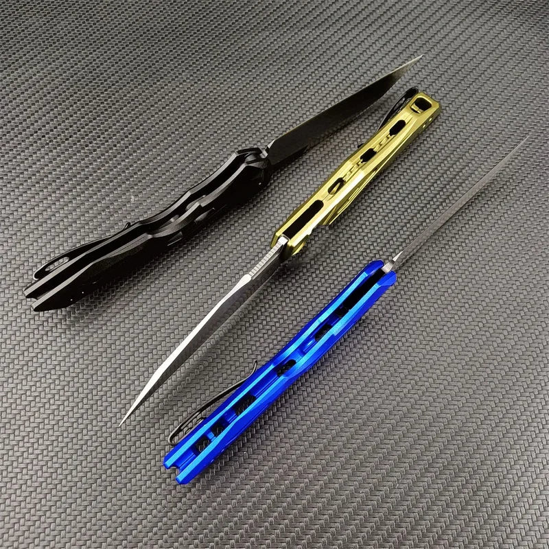 Camping & Survival Fixed Blade Knife CPM154 Blade Aluminum Handle Outdoor EDC Tool