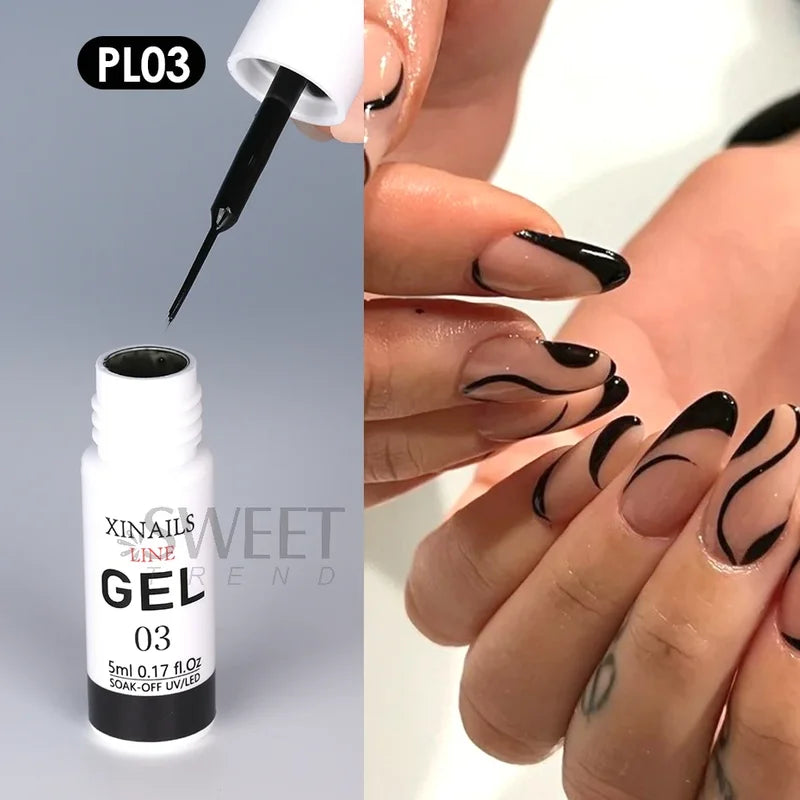 5ml Nail Art Gel Polish Wire Silk Pen for Manicure Drawing & Graffiti