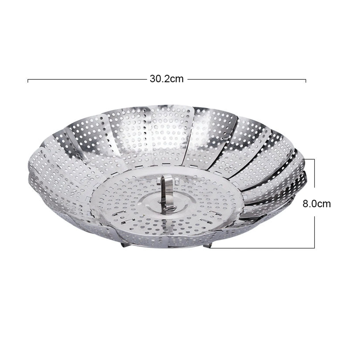 Expandable Stainless Steel Vegetable Steaming Basket for Pots & Pans