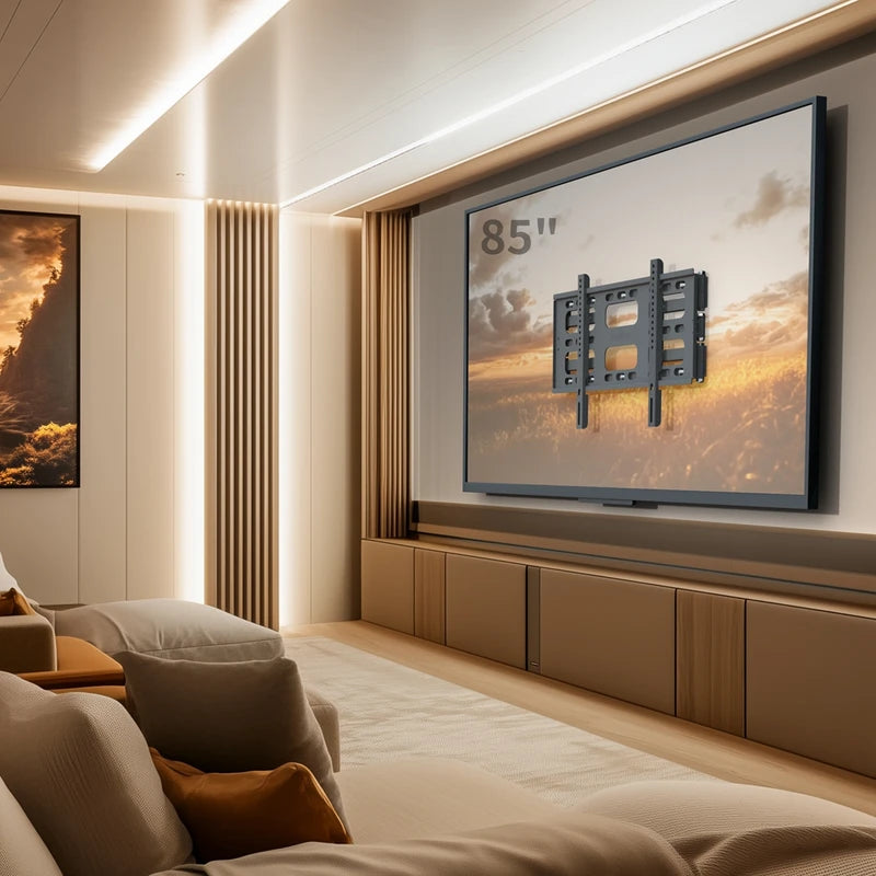 Full Motion Articulating TV Wall Mount Bracket for 40-85 Inch Screens - Swivel & Adjustable Arms