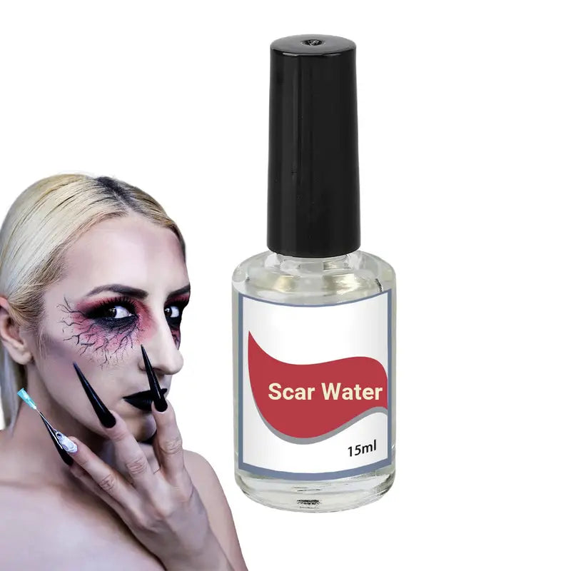 Scar Makeup Liquid with Brush for Halloween, Cosplay & Theater - 15ml