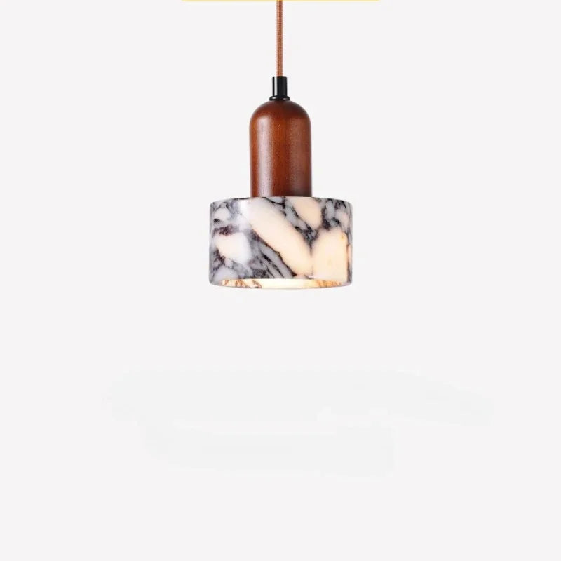 Modern Round Marble LED Pendant Light for Living Room Kitchen Bedroom Dining Hall Ceiling Lamp