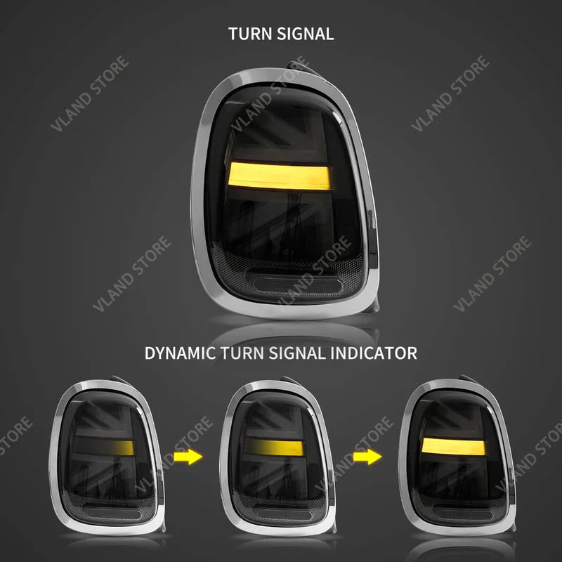 Full LED Taillights for Mini Cooper F55 F56 F57 - Sequential Turn Signal Upgrade