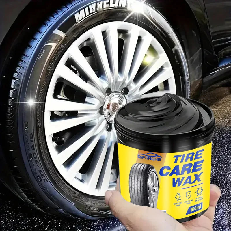 Car Tire Shine Wax - Long-Lasting Gloss & Anti-Aging Protection for All Vehicles