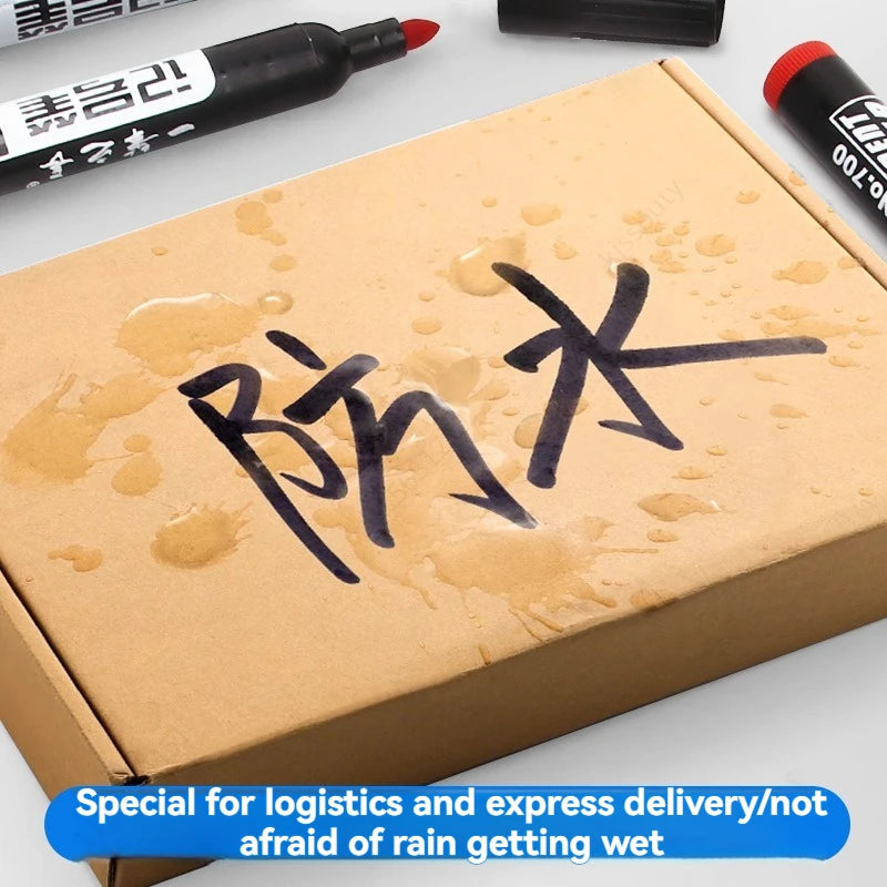 Permanent Waterproof Paint Marker Pen Set - Quick Drying, Oily & Metal Surfaces