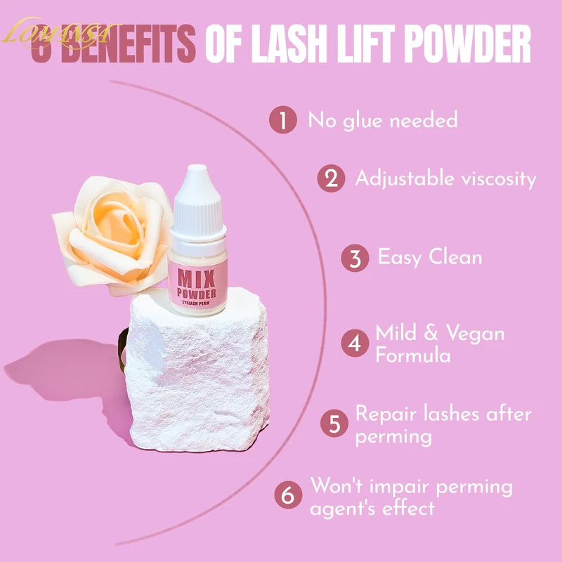Eyelash Perm Solution Mix Powder for Lash Lift - 5g Super Mix Keratin Viscosity Enhancer
