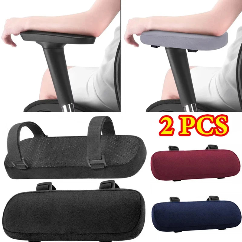 Soft Armrest Cushion for Office & Gaming Chairs - Removable Washable Foam Pad