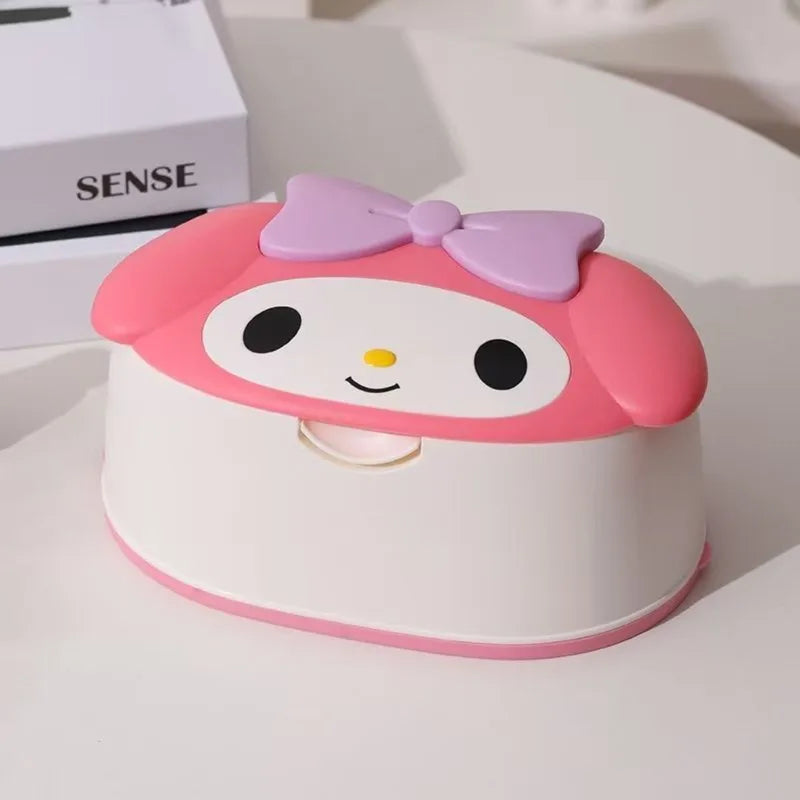 Anime Desktop Tissue Box - Large Capacity Spring Holder Organizer for Home