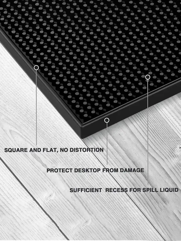 Rubber Bar Mat Non Slip Spill Catcher for Bartending and Kitchen