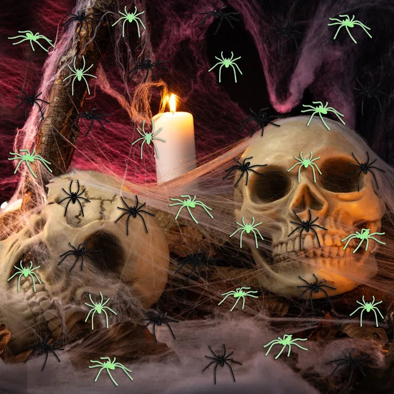 Halloween Luminous Spider Decorations - Indoor & Outdoor Haunted House Props
