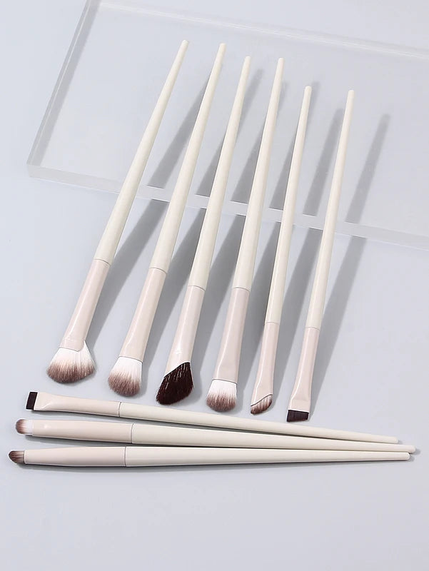 Multi-Color 5/9/10pcs Eye Makeup Brush Set with Soft Bristles for Eyeliner Eyebrow Contour