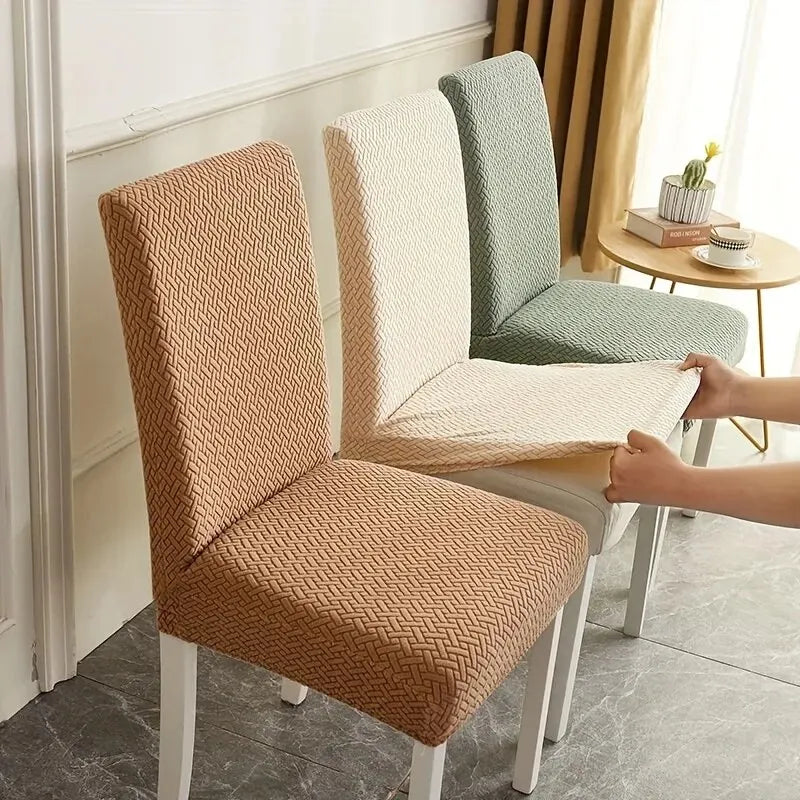 Universal Elastic Chair Cover - Multiple Colors, Fits Dining & Living Room Chairs