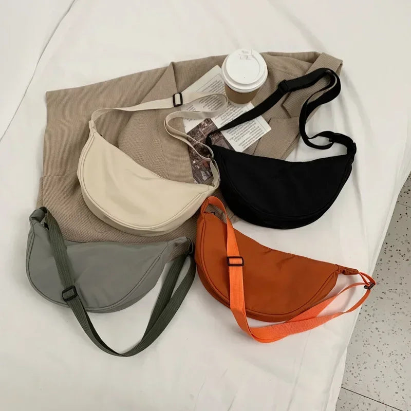 Large Capacity Solid Color Chest Bag for Women Travel Crossbody Fanny Pack