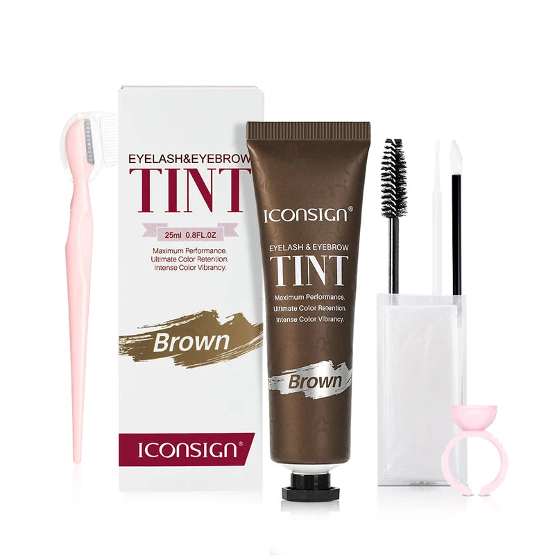 Eyebrow & Lash Tint Kit - Waterproof Long Lasting Dye for Brows and Eyelashes