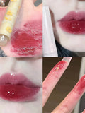 Moisturizing Lip Gloss Pen - Jelly Love Lipstick with Mirror and Vibrant Colors
