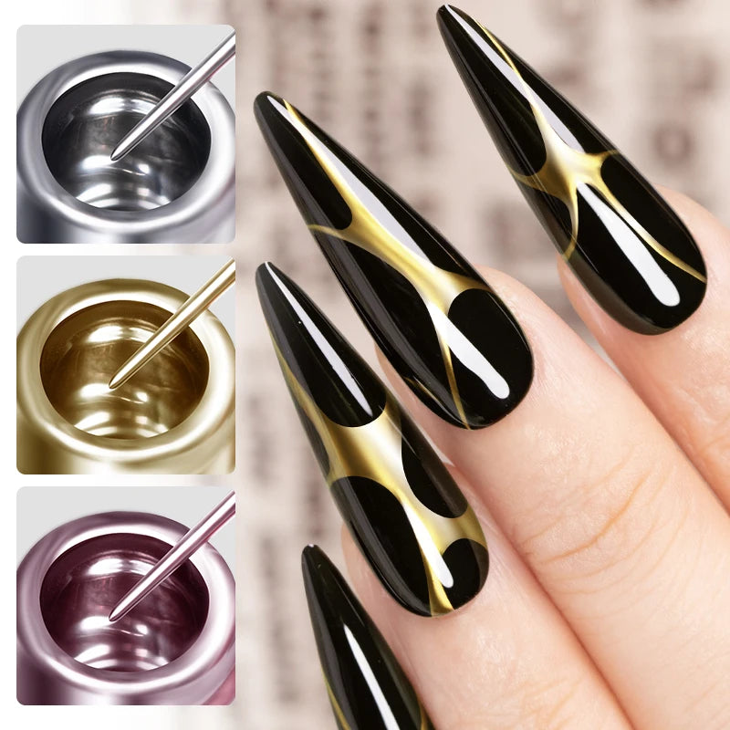5ML Metallic Nail Gel Polish - Mirror Chrome Effect for UV LED Nails