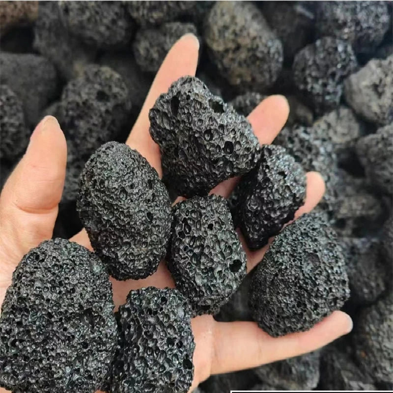 Natural Volcanic Rock Mineral Specimen for Home Decor Aquarium & Botanical Display - Irregular Stones
