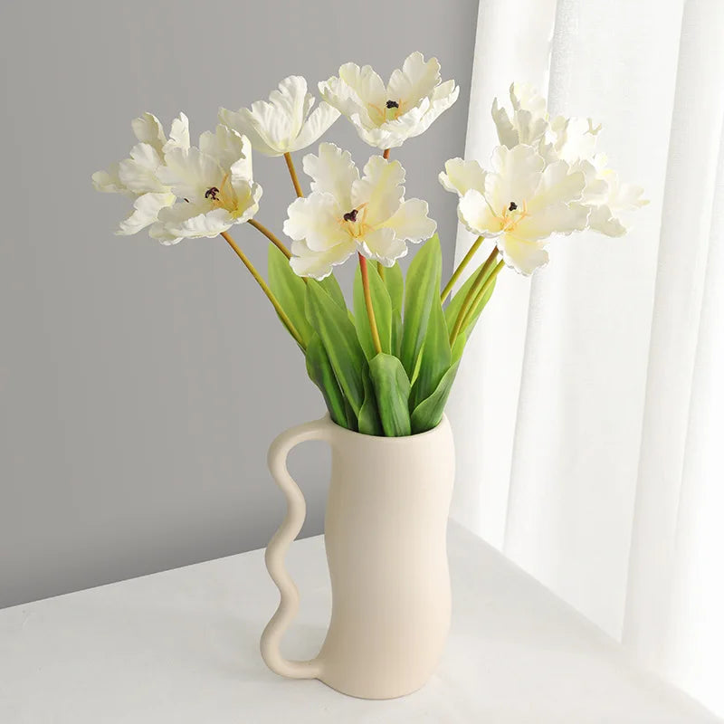69cm Artificial Flamingo Tulip Flower with Real Touch Silicone for Home & Wedding Decor