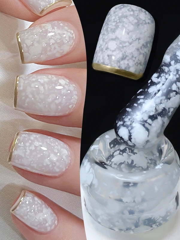 Eggshell Gel Nail Polish 15ml Semi-Permanent UV LED Varnish for Manicure