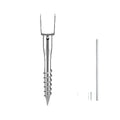 No Dig Ground Anchor Post Stake with Screws & U-Shape Holder - Durable Steel Support
