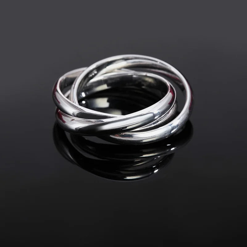 Sterling Silver Three-Ring Set for Women - Fine Jewelry Wholesale