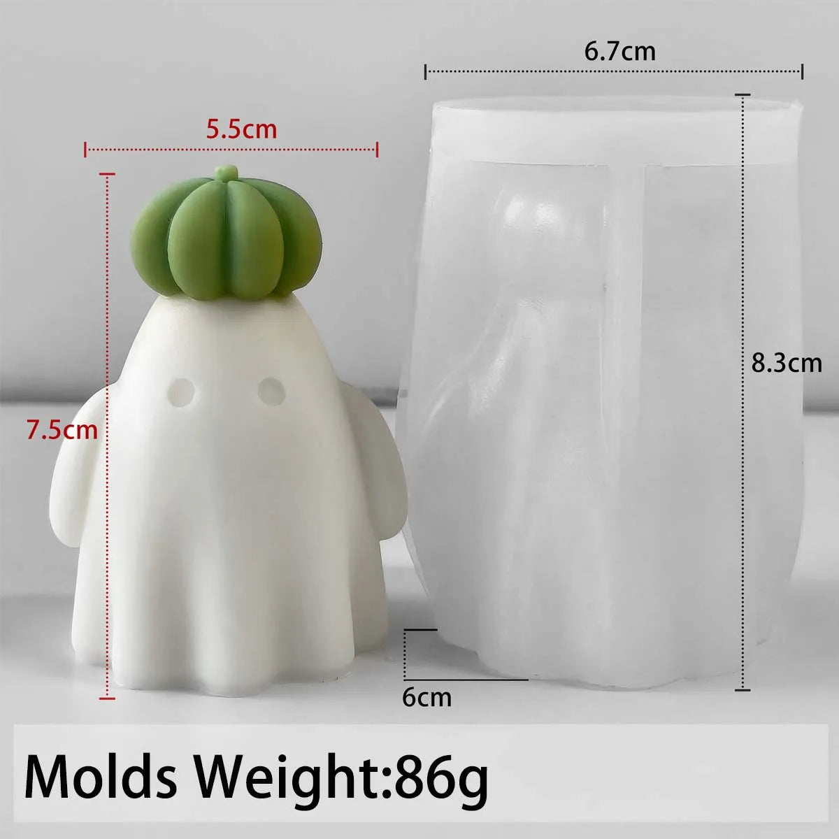 3D Halloween Pumpkin Silicone Mold for Candles Resin Crafts Party Decor