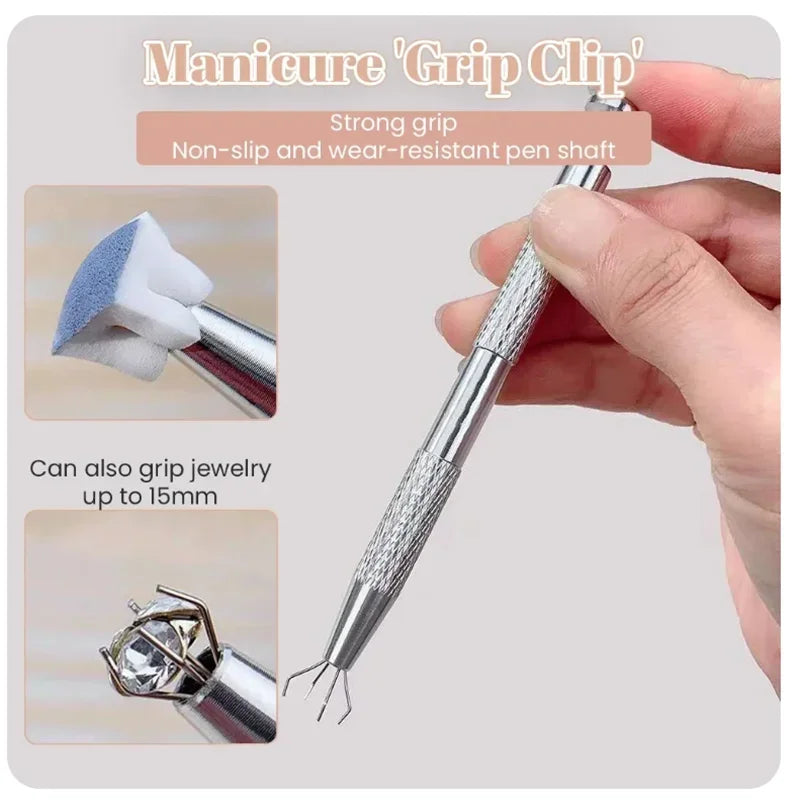 Set of 51/101 Nail Art Stamper Tools with Gradient Brushes and Glitter Powder