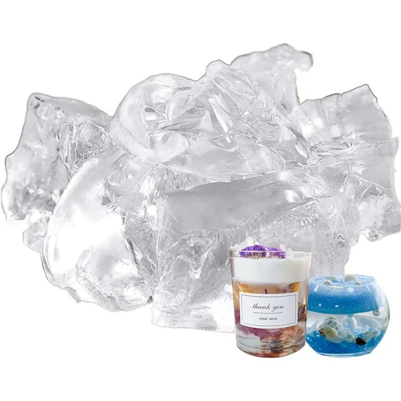 Crystal Jelly Wax for Candle Making - Handmade, Smokeless, Scented Craft Supplies
