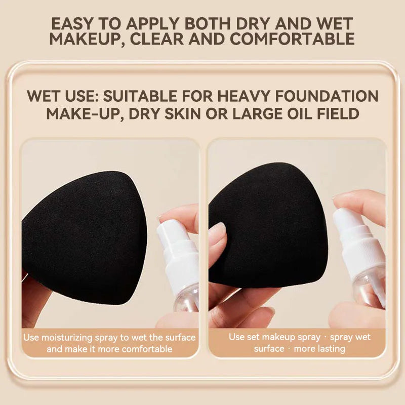Dual-Sided Makeup Sponge - Triangle Beauty Blender for Flawless Application