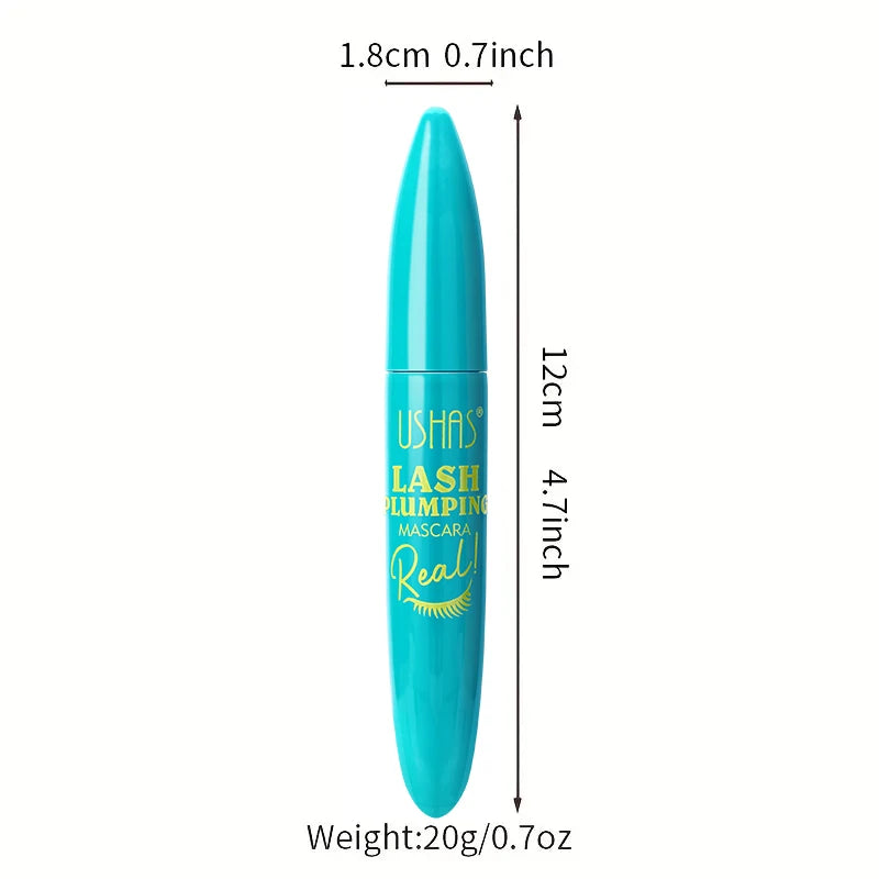 Ultra Long Lasting Waterproof Fiber Mascara with 360 Degree Spiral Brush - Eyelash Extension Makeup
