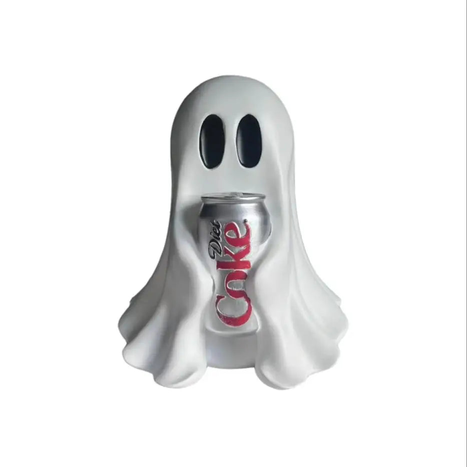 Funny Ghost Resin Desk Decor - Halloween Spooky Office Ornament Gift