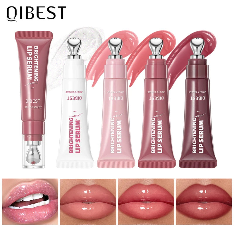 Long Lasting Lip Gloss with Moisturizing Shine and Glitter Finish - 4 Colors