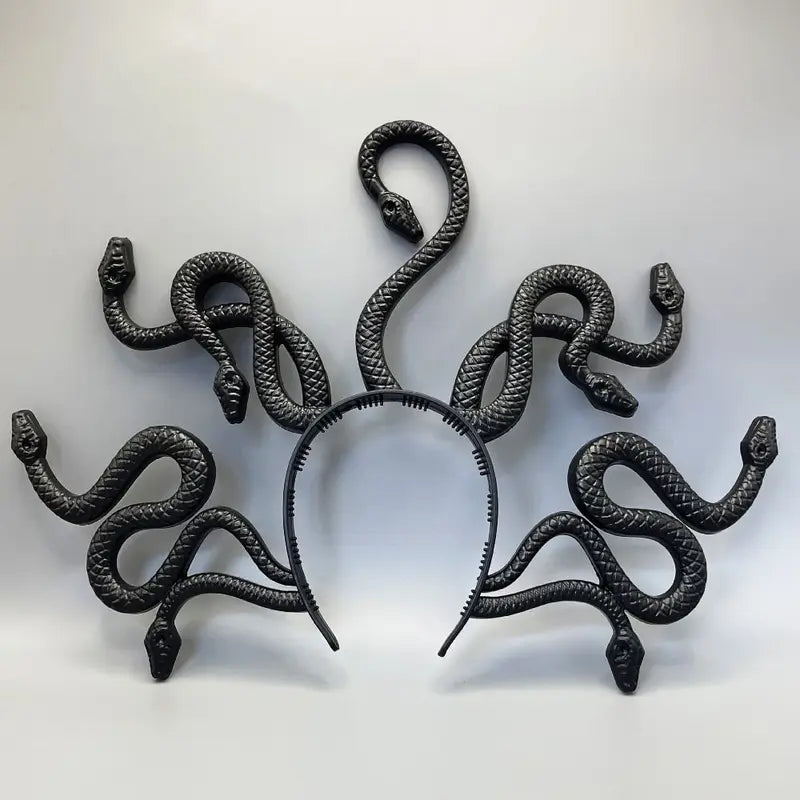 Realistic Snake Halloween Headband - Scary Hair Hoop for Cosplay & Parties