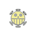 Anime Monkey D. Luffy Skull Brooch - One Piece Enamel Lapel Pin for Fans