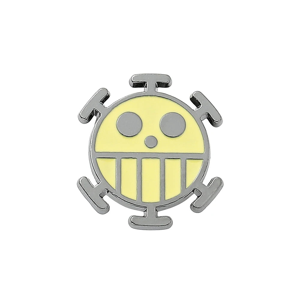 Anime Monkey D. Luffy Skull Brooch - One Piece Enamel Lapel Pin for Fans