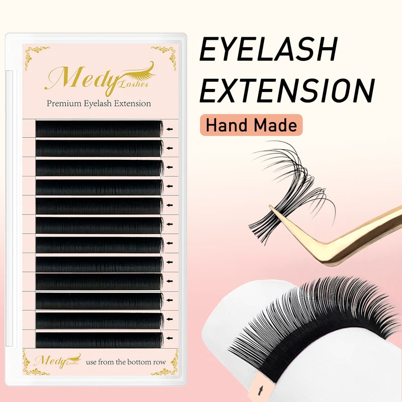 Eyelash Extension Volume Lashes 8-15mm C/D/CC/DD Curl Faux Mink Cashmere for Professionals