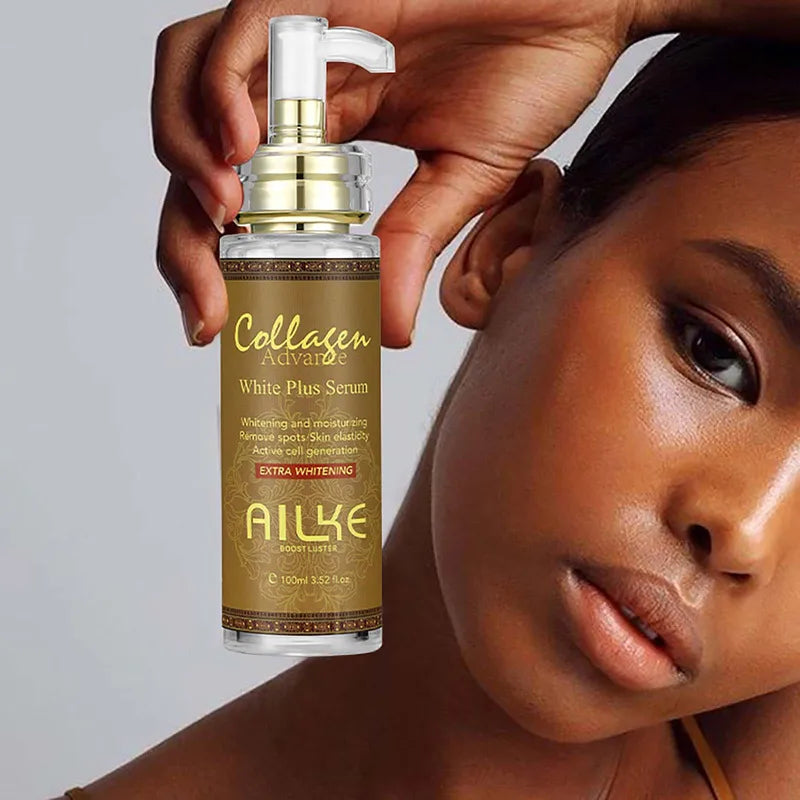 Natural Collagen Skin Whitening Serum for Face & Body - Reduce Dark Spots & Moisturize