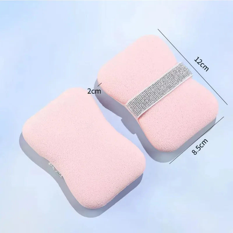 4PCS Color Sponge Soap Bag Bath Loofah Exfoliating Pouch Body Scrubber