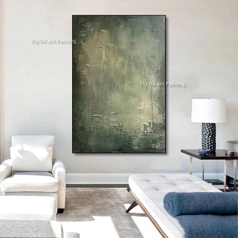 Abstract Oil Wall Art - Handpainted Artwork for Home Decor & Gift