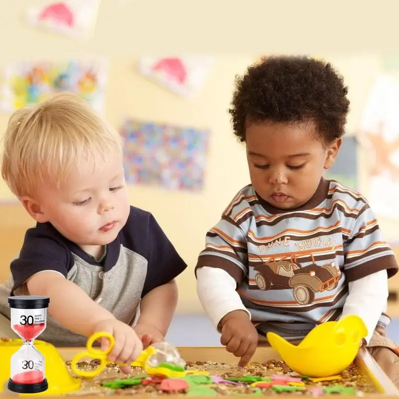 Sand Timer Hourglass Set - 1, 3, 5, 30 Min for Kids & Home Decor