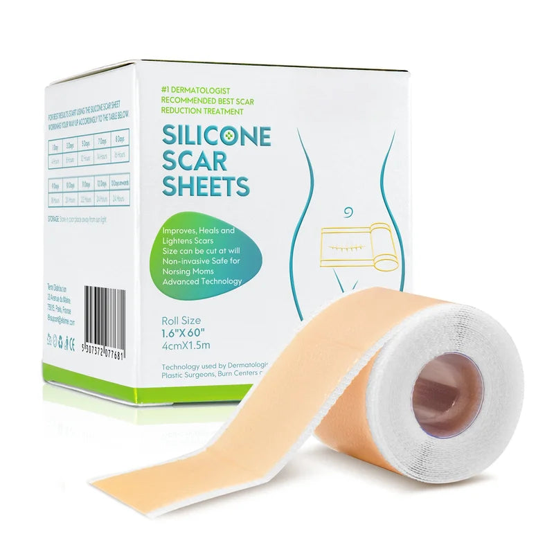 Silicone Scar Sheets Roll - Waterproof Breathable Self-Adhesive Cover Tape