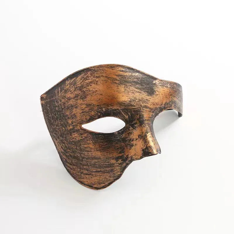 Halloween Men Mask Half Face Carnival Costume Mask for Cosplay & Party