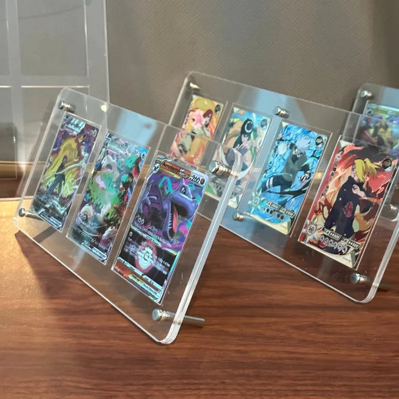 Acrylic Card Display Stand with Slot for Trading Cards Collection Organizer