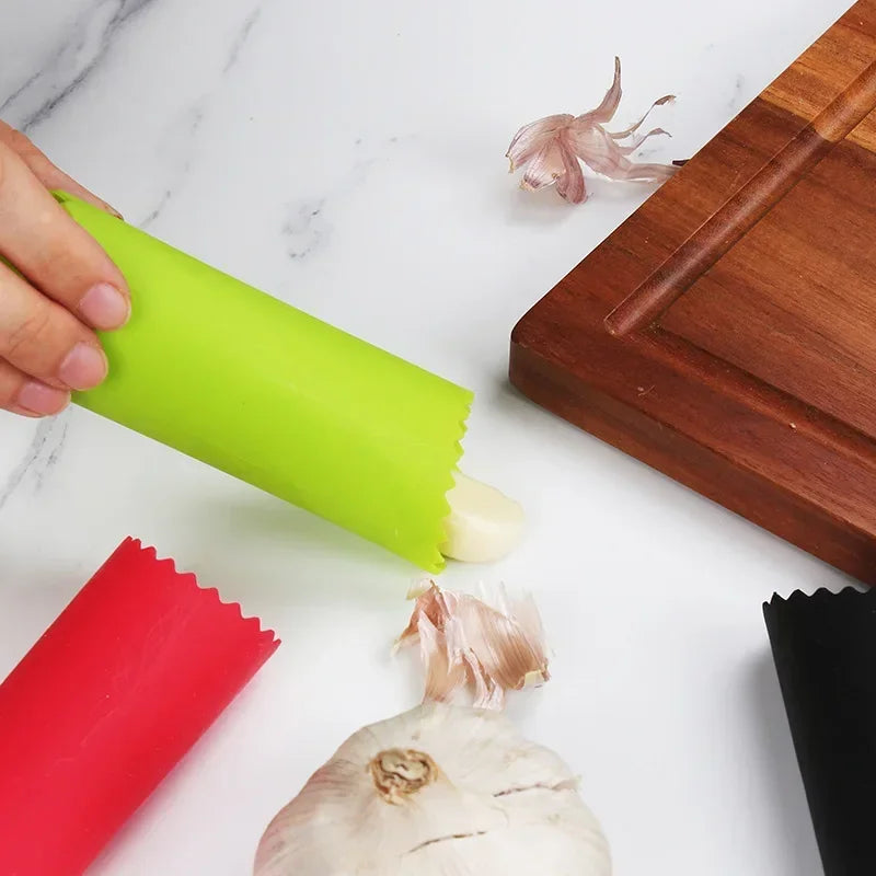 Silicone Garlic Peeler Tube - Easy Kitchen Tool for Effortless Peeling
