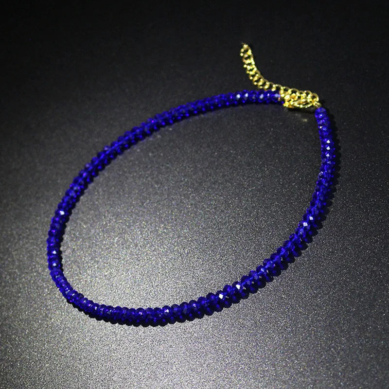 Simple Black Beads Necklace for Women Short Choker Jewelry 2024