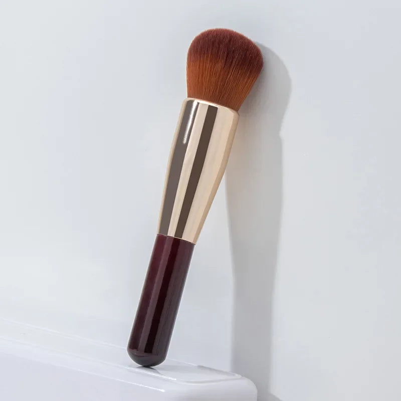 Full Coverage Face Makeup Brush for Powder & Liquid Foundations - HD Finish, Blush & Contour