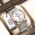 Luxury Men’s Waterproof Luminous Quartz Watch with Date and Week Display