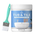 500g Water-Based Bathroom Tile Paint Kit Quick-Dry Refurbishing Set for Tiles & Sinks